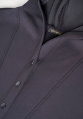 Felpa in Tessuto Tecnico Viscosa con Cappuccio e Bottoni Boarding Pass - Antracite - Anthracite | Oroblù