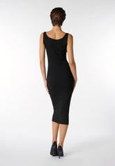 Abito in Modal Elasticizzato Perfect Line Rib - Nero - Black | Oroblù