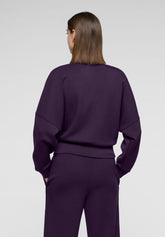 Soft Technical Fabric Zip-Up Sweatshirt Boarding Pass - Violet - Violet 25 | Oroblù
