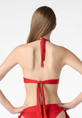 Reggiseno Triangolo Imbottito Costume Drapé - Rosso - Red | Oroblù