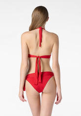 Bikini-Slip mit Schleifen Drapé - Rot - Red | Oroblù