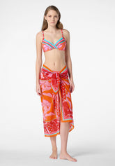 Pareo en Chiffon Akemi - Orange - Orange | Oroblù