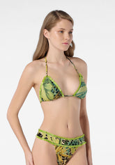Haut de Bikini Triangle Rembourré Tiki Bar - Jungle Tropicale - Tropical jungle | Oroblù