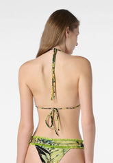 Haut de Bikini Triangle Rembourré Tiki Bar - Jungle Tropicale - Tropical jungle | Oroblù