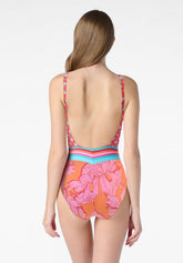 Underwired One-Piece Swimsuit Akemi - Orange - Orange | Oroblù