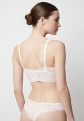 Bralette in Pizzo Elasticizzato Lacewear - Beige Seta - Silk | Oroblù