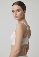 Bralette in Pizzo Elasticizzato Lacewear - Beige Seta - Silk | Oroblù