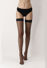 Geo 8 Up Sheer hold-ups - Black - Black | Oroblù