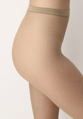 Collant a rete Tricot - Sabbia - Sable | Oroblù