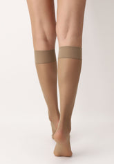 Dolcevita 20 Veiled Knee-high - Amber - Ambre | Oroblù