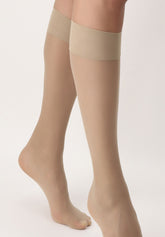 Dolcevita 20 Veiled Knee-high - Sand - Sable | Oroblù