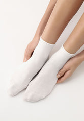 Bio Cotton Ankle Sock - White - White | Oroblù