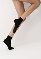 Calzino in Cotone Bio Ankle - Nero - Black | Oroblù