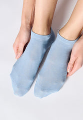 Calzino Sneakers in Cotone Bio - Azzurro Cielo 1 - Sky 1 | Oroblù