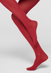 Collant Coprente in Modal e Cashmere Cheryl - Rosso Intenso - Deep red | Oroblù