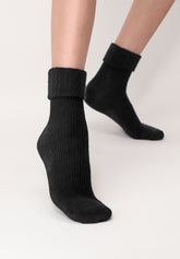 Calzino in Lana e Cashmere Hilda - Nero - Black | Oroblù