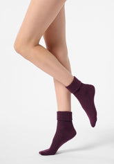 Calzino in Lana e Cashmere Hilda - Prugna 3 - Plum 3 | Oroblù