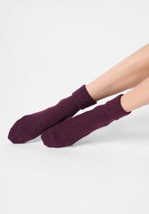 Calzino in Lana e Cashmere Hilda - Prugna 3 - Plum 3 | Oroblù