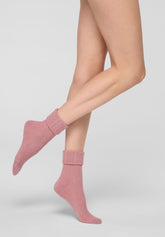 Wool and Cashmere Socks Hilda - Peony - Peony 12 | Oroblù