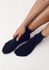 Superwash Wool Short Socks Nives - Blue 11 - Blue 11 | Oroblù