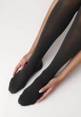 Superwash Wool Opaque Tights Nives - Grey 8 - Grey 8 | Oroblù