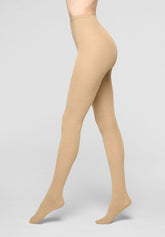 Collant Coprente in Lana superwash Nives - Beige - Beige | Oroblù