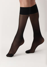 Repos 70 Veiled Knee-high - Black - Black | Oroblù