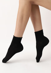 Lyocell Perfect Comfort Socks - Black - Black | Oroblù
