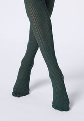 Collant Coprente Tweed 40 - Verde Foresta 2 - Forest 2 | Oroblù