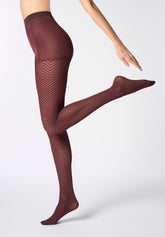 Collant Coprente Tweed 40 - Cacao 3 - Cacao 3 | Oroblù