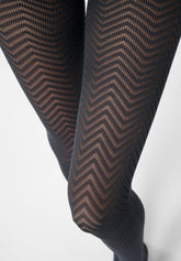 Collant Coprente Tweed 40 - Nero Delavé - Nearly black | Oroblù