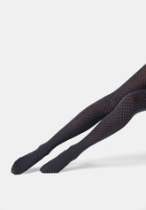 Collant Coprente Tie Pattern 50 - Nero e Cielo - Black/sky | Oroblù