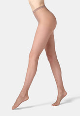 Silver Lamé Fishnet Tights Diamonds Tricot - Nude - Skin | Oroblù