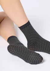 Calzini Coprenti Twins Tie Pattern 50 Bipack - Nero e Militare - Black/military | Oroblù