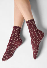 Calzini Coprenti Twins Texas Bipack - Bordeaux 11 - Bordeaux 11 | Oroblù