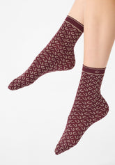 Calzini Coprenti Twins Texas Bipack - Bordeaux 11 - Bordeaux 11 | Oroblù