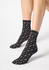 Calzini Coprenti Twins Texas Bipack - Nero - Black | Oroblù