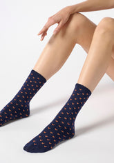 Viscose Socks Twins Joyful Bipack - Blue - Blue | Oroblù
