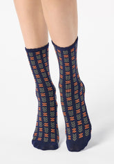 Viscose Socks Twins Joyful Bipack - Blue - Blue | Oroblù