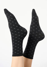 Viscose Socks Twins Joyful Bipack - Black - Black | Oroblù