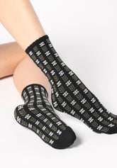 Viscose Socks Twins Joyful Bipack - Black - Black | Oroblù