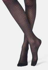 Collant en fil recyclé Eco Sneakers Abstract - Noir - Black | Oroblù