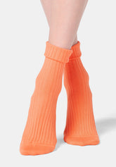 Calzino a Coste in Cotone Bio Rib - Rosa Salmone - Salmon | Oroblù
