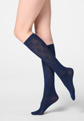 Opaque Knee-Highs Geoline 50 - Navy Blue 2 - Marine 2 | Oroblù