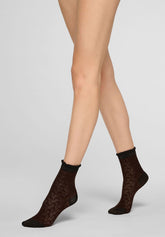 Calzino Corto Bloom Knit - Cioccolato - Chocolate | Oroblù