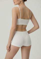 Reggiseno a Brassiere con Spallino Sottile Dolcevita - Bianco - White | Oroblù
