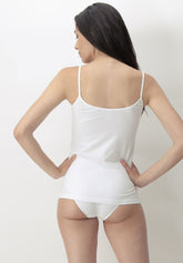 Tank Top with Thin Straps Seamless Dolcevita - White - White | Oroblù