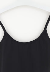 Canotta con Spallino Sottile Senza Cuciture Dolcevita - Nero - Black | Oroblù