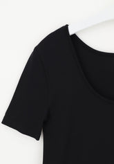 Half Sleeve Dolcevita Sweater - Black - Black | Oroblù