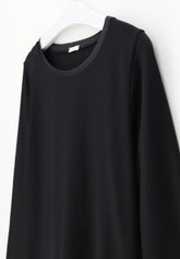 Maglia Manica Lunga in Cotone e Modal Perfect Line Cotton - Nero - Black | Oroblù